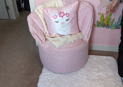 pink chair from beauclare